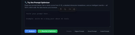 Prompt Optimizer screenshot